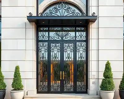 Decorative iron fence design