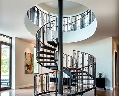 Outdoor iron railing project